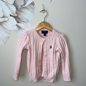 Polo, Ralph Lauren little girls cardigan, size 2T